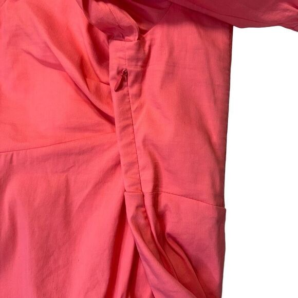 NWT A.L.C. Mila Linen Blend Smocked Off-Shoulder Mini Dress Pink Size 10 - Picture 6 of 9